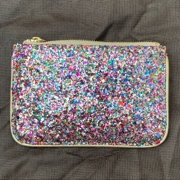 Kate Spade Sparkler Multi Glitter Bee zipper - Picture 3 of 7
